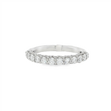 14K White Gold Classic Natural Diamonds Band