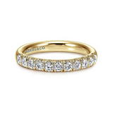 14K Yellow Gold Classic Natural Diamonds Band
