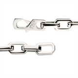 8mm Polished Finish Stainless Steel Paperclip Chain Bracelet