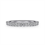 14K White Gold Classic Round Diamond Engagement Ring