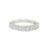 14K White Gold Classic Natural Diamonds Band
