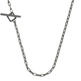 Oxidized Sterling Silver ‘Ulysses’ Handmade Chain Necklace