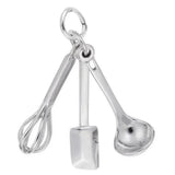 Sterling Silver Cooking Utensils Charm
