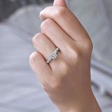 14K White Gold Nia Round Diamond Engagement Ring