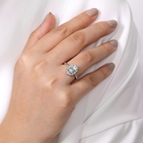 14K Yellow Gold ‘Jada’ Oval Halo Diamond Engagement Ring