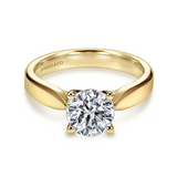 14K Yellow Gold Jamie Round Diamond Engagement Ring