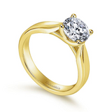 14K Yellow Gold Jamie Round Diamond Engagement Ring
