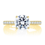 14K Yellow Gold Classic Diamond Engagement Ring