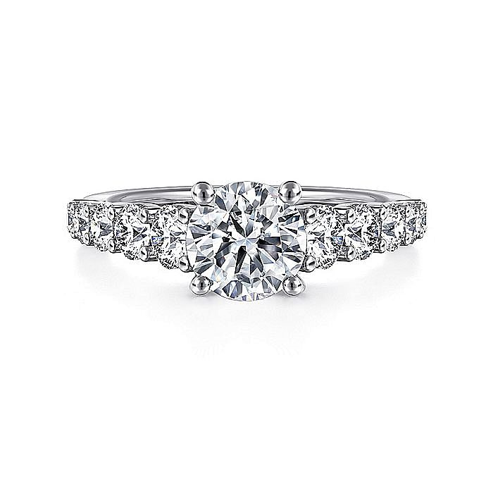 14K White Gold Taylor Round Diamond Engagement Ring