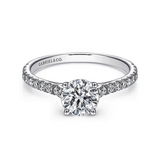 14K White Gold Josephine Diamond Engagement Ring