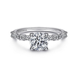 14K White Gold Juliet Marquise Diamond Engagement Ring