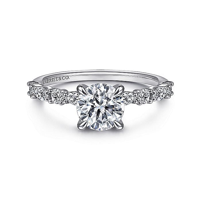 14K White Gold Juliet Marquise Diamond Engagement Ring