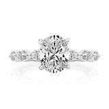 14K White And Rose Gold Classic Engagement Ring