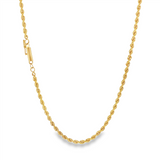 JT ESTATE 14K Yellow Gold 24 Inch Rope Chain