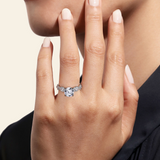 14K White Gold Charlotte Twist Diamond Engagement Ring