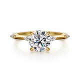 14K Yellow Gold Marline Classic Round Diamond Engagement Ring
