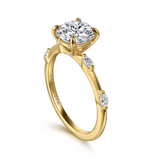 14K Yellow Gold Marline Classic Round Diamond Engagement Ring