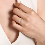 14K Yellow Gold Marline Classic Round Diamond Engagement Ring
