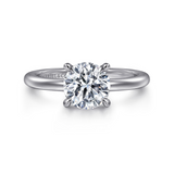 14K White Gold Ali Round Diamond Engagement Ring
