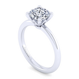14K White Gold Ali Round Diamond Engagement Ring