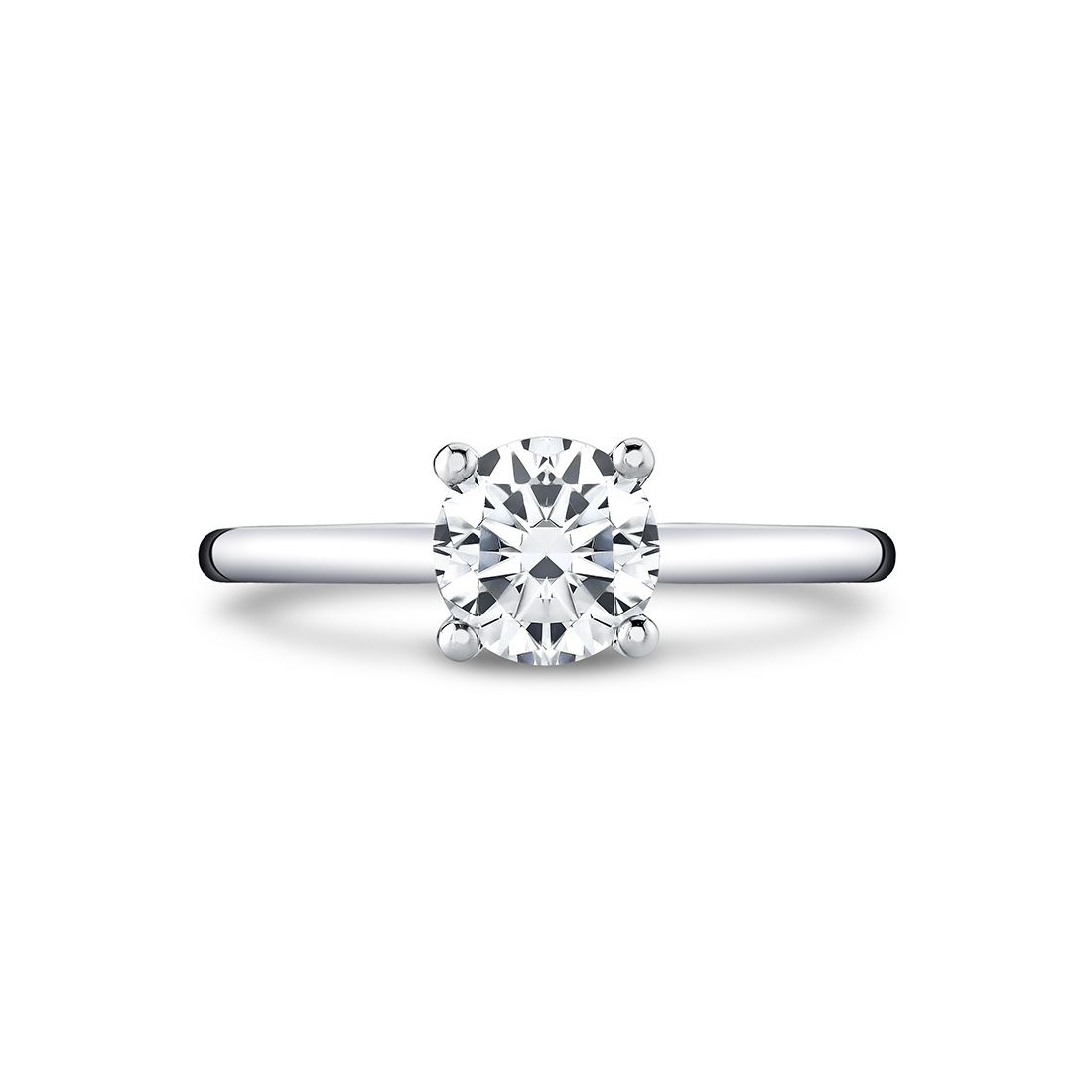14K White Gold Amelia Solitaire Engagement Ring