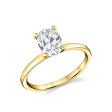 14K Yellow Gold Amelia Solitaire Engagement Ring