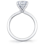 14K White Gold Sutton Peek-A-Boo Solitaire Diamond Engagement Ring