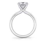 14K White Gold Ame Solitaire Engagement Ring