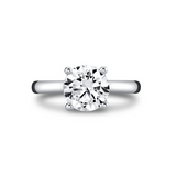 14K White Gold Ame Solitaire Engagement Ring