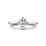 14K White Gold Wren Solitaire Engagement Ring