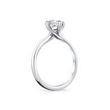 14K White Gold Wren Solitaire Engagement Ring