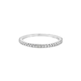 14K White Gold Classic Natural Diamonds Band