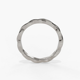 14K White Gold Twist Band