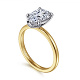 14K Yellow And White Gold Evelina Solitaire Ring