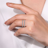 14K White Gold Enhancer Natural Diamonds Band