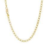 JT ESTATE 14K Yellow Gold 30 Inch Long Open Curb Chain