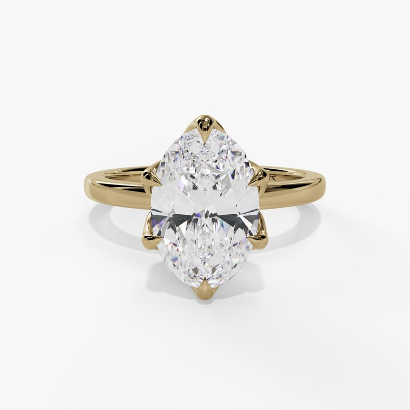 14K Yellow Gold Solitaire Ring