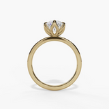 14K Yellow Gold Solitaire Ring