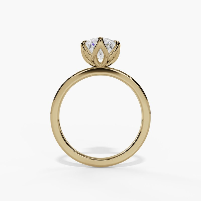 14K Yellow Gold Solitaire Ring