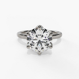 14K White Gold Solitaire Ring