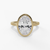 14K Yellow Gold Bezel Ring