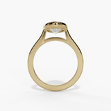 14K Yellow Gold Bezel Ring