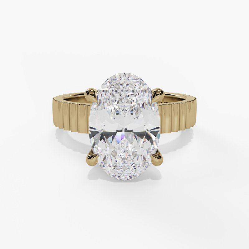 14K Yellow Gold Solitaire Ring