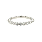 18K White Gold Modern Natural Diamonds Band