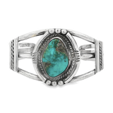 JT ESTATE Sterling Silver Turquoise Cuff Bracelet