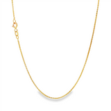 JT ESTATE 18K Yellow Gold 18 Inch Diamond Cut Wheat Chain