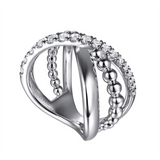 Sterling Silver Bujukan Criss Cross Ring