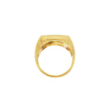 JT ESTATE 18K Yellow Gold Heavy Square Signet Ring