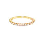 14K Yellow Gold Classic Natural Diamonds Band