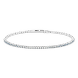 Sterling Silver April Birthstone Flex Bracelet